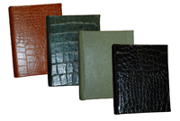 hunter, luggage, black and jade 7 x 9 address books