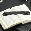 smooth black leather book weight
