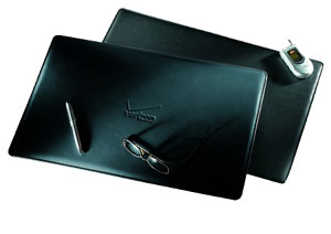 black leather desk pads