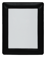 black topgrain leather picture frame