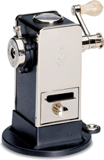 El Casco chrome and black pencil sharpener
