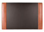 tan leather executive desk pad