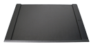 black  leather desk pad