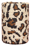 leopard print tapestry pen and pencil cup