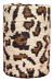 leopard print fabric pencil cup